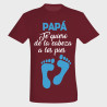 Camiseta Día del Padre: te quiero de la cabeza a lo pies