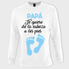 Sudadera día del Padre: papa te quiero de la cabeza a los pies