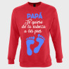 Sudadera día del Padre: papa te quiero de la cabeza a los pies