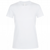 Camiseta blanca mujer básica personalizada